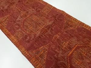 リボン織抽象草花模様袋帯